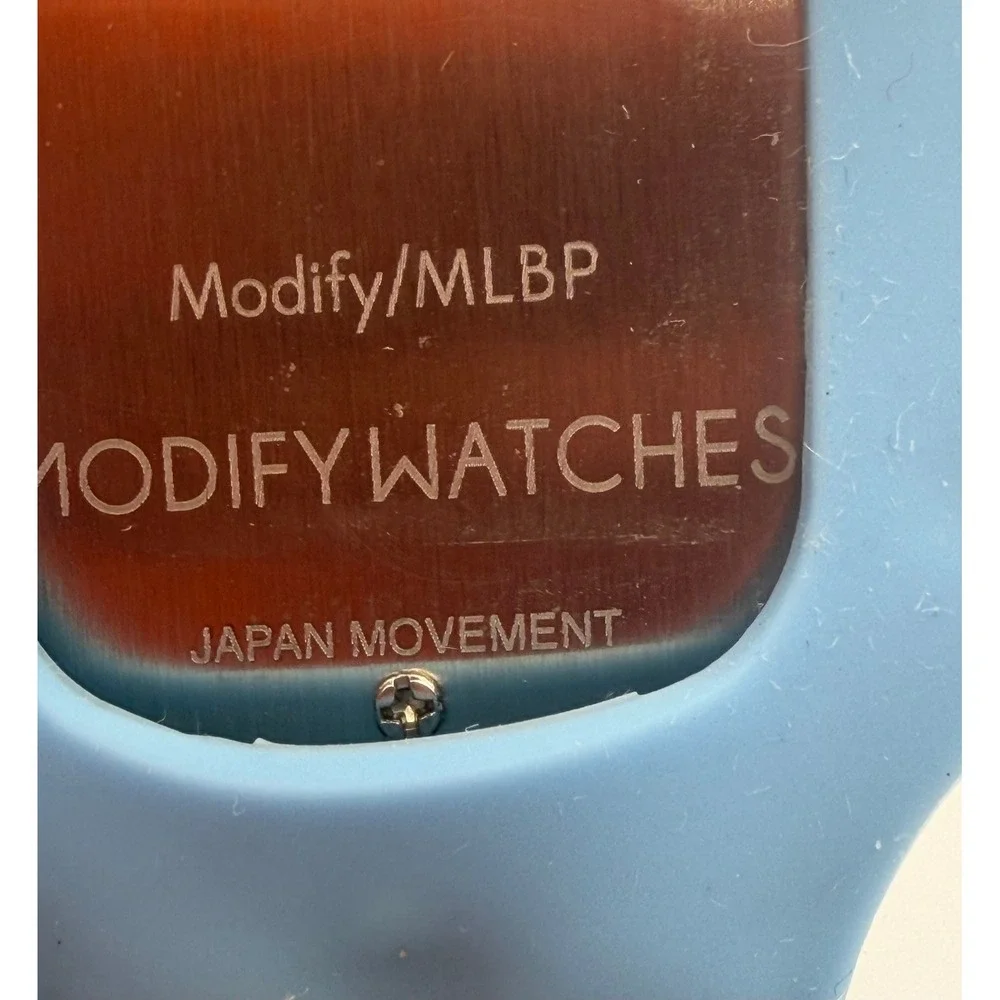 Modify Watches St Louis Cardinals MLB Sport Watch Blue Silicone Strap Red Dial